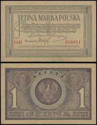 1 marka polska 17.05.1919, seria IAH, numeracja 