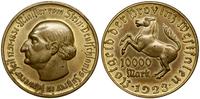 10.000 marek 1923, miedź złocona, 44.5 mm, delik