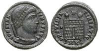 follis 327-328, Cyzicus, Aw: Głowa cesarza w pra