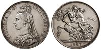 korona 1887, Londyn, srebro próby 925, 28.16 g, 