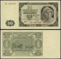 50 złotych 1.07.1948, seria DE, numeracja 906750
