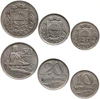 zestaw 3 monet 1922, w skład zestawu wchodzi 50,