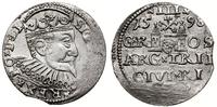 trojak 1598, Ryga, moneta niedobita, krążek z ko
