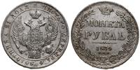 rubel 1834 СПБ НГ, Petersburg, moneta przetarta,