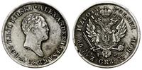 1 złoty 1824 IB, Warszawa, justowanie na monecie