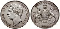 2 guldeny 1851, Stuttgart, lekko czyszczone, AKS