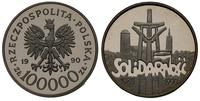 100.000 zł 1990, Warszawa, Solidarność 1980-1990