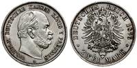 2 marki 1876 A, Berlin, lekko czyszczone, miejsc