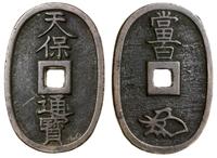 100 mon ok. 1835-1870, miedź, 32.6 x 49.3 mm, 20