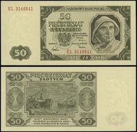 50 złotych 1.07.1948, seria EL, numeracja 314004