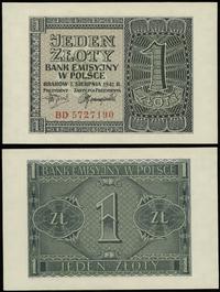 1 złoty 1.08.1941, seria BD, numeracja 5727190, 
