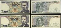 Polska, zestaw: 2 x 200 złotych, 1 x 1.06.1986 i 1 x 1.12.1988