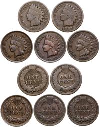 lot 5 x 1 cent 1883, 1890, 1897, 1899, 1907, Fil