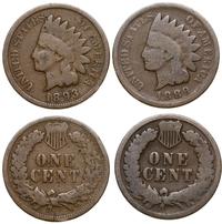 lot 2 x 1 cent 1889, 1893, Filadelfia, typ India
