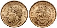 10 centavos 1957 Mo, Meksyk, brąz, KM 433