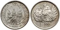 500 lirów 1974, Rzym, srebro próby 835, stemple 
