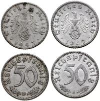 Niemcy, zestaw: 2 x 50 fenigów, 1940 A, 1943 D