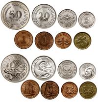 zestaw 8 monet, 1 cent 1975, 1 cent 1981, 1 cent