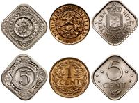 zestaw: 1 cent 1961, 5 centów 1963, 5 centów 197