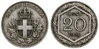 20 centesimi 1919 R, Rzym, Pagani 851, KM 58