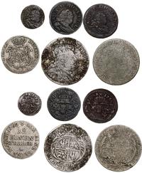 zestaw 6 monet, w zestawie: ort 1754 Lipsk, dwuz