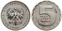 Polska, 5 złotych, 1986