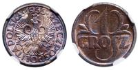 1 grosz 1933, Warszawa, bardzo ładna moneta w pu
