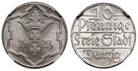 10 fenigów 1923, Berlin, moneta w pudełku NGC nr
