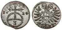 greszel (3 fenigi) 1624, Wrocław, moneta z końcó
