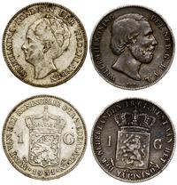 lot 2 x 1 gulden, gulden 1861 (Wilhelm III) oraz