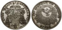 scudo 1846 R, Rzym, Aw: Baldachim i dwa skrzyżow