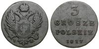 3 grosze polskie 1817 IB, Warszawa, Bitkin 868, 