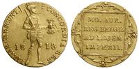 dukat 1818, Utrecht, złoto, 3.44 g, Delmonte 118