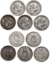 Węgry, zestaw 11 x 1 forint, 1878, 3 x 1879, 1880, 1881, 1883, 1884,