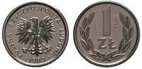 1 złoty 1989, Warszawa, PRÓBA - NIKIEL, Parchimo