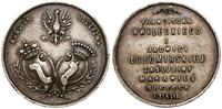medal zaślubinowy 1901, Aw: Orzeł, niżej dwie ta