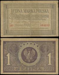 1 marka polska 17.05.1919, seria IAI, numeracja 