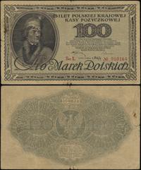 100 marek polskich 15.02.1919, seria L, numeracj