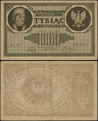 1.000 marek polskich 17.05.1919, seria AD, numer