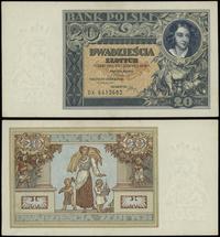 20 złotych 20.06.1931, seria DK, numeracja 64126