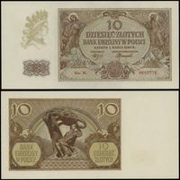 10 złotych 1.03.1940, seria M, numeracja 8663775