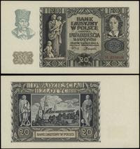20 złotych 1.03.1940, seria N, numeracja 0319116