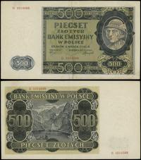 500 złotych 1.03.1940, seria B, numeracja 101458