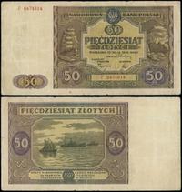 50 złotych 15.05.1946, seria P, numeracja 647461