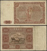 100 złotych 15.07.1947, seria F, numeracja 28601