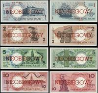 komplet nieobiegowych banknotów z serii miasta p