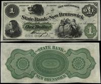 1 dolar (blanco) 18... (ok. 1860), seria A, pięk