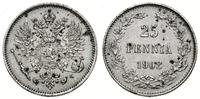 25 penniä 1908 L, Helsinki, srebro próby 750, na