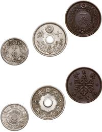 lot 3 monet, Osaka, 10 senów 1911 (Mutsuhito), 1