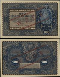 100 marek polskich 23.08.1919, z fałszywym nadru